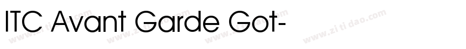ITC Avant Garde Got字体转换